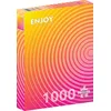 Image de Puzzle 1000 pièces pour Adultes - Dégradé Amusant de Cercles Jaunes et Roses | Finition Mate antireflet | Puzzle Amusant et exigeant | 68 x 48 cm | Cadeau Original | Enjoy