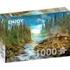 Image de Puzzle 1000 pièces - Une cabane en rondins par The Rapids
