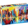 Image de Puzzle 1000 pièces pour Adultes - Horizon de New York au Coucher du Soleil | Finition Mate antireflet | Puzzle Amusant et exigeant | 68 x 48 cm | Cadeau Voyage Original | Enjoy