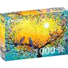 Image de Jigsaw Puzzle de 1000 pièces pour adultes   Finition mate, toucher doux, pièces solides et uniques, ajustement serré, couleurs vives, service de pièces manquantes   Love Birds in Colorful Leaves Heart