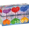 Image de Puzzle 1000 pièces pour Adultes - Arbres-coeurs et Paysage des Saisons | Finition Mate antireflet | Puzzle Amusant et exigeant | 68 x 48 cm | Cadeau Original | Enjoy