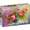 Image de Puzzle 1000 pièces pour Adultes - Bouquet de Roses Roses d'été | Finition Mate antireflet | Puzzle Amusant et exigeant | 68 x 48 cm | Cadeau Original | Enjoy