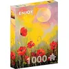 Image de ENJOY-1823   Poppies in the Moonlight Puzzle 1000 pièces
