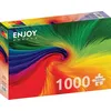 Image de Jigsaw Puzzle de 1000 pièces pour adultes   Finition mate, toucher doux, pièces solides et uniques, ajustement serré, couleurs vives, service de pièces manquantes   Multicolore arc-en-ciel en dégradé