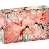 Image de Puzzle Jigsaw de 1000 pièces pour adultes   Finition mate, toucher doux, pièces robustes et uniques, ajustement serré, couleurs vives, service Missing Pieces   Sakura Kimono et grue en collage