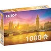 Image de Puzzle 1000 pièces pour Adultes - Londres avec Big Ben et Le Parlement | Finition Mate antireflet | Puzzle Amusant et exigeant | 68 x 48 cm | Cadeau Voyage Original | Enjoy