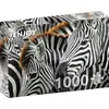 Image de Puzzle 1000 pièces pour Adultes - Zèbres, Motifs animaliers en Noir et Blanc | Finition Mate antireflet | Puzzle Amusant et exigeant | 68 x 48 cm | Cadeau Original | Enjoy