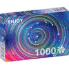 Image de Puzzle 1000 pièces pour Adultes - Galaxie Abstraite de Cercles et d'étoiles | Finition Mate antireflet | Puzzle Amusant et exigeant | 68 x 48 cm | Cadeau Original | Enjoy