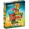 Image de Puzzle 1000 pièces pour Adultes - Illustration Amusante de cabanes fantastiques | Finition Mate antireflet | Puzzle Amusant et exigeant | 68 x 48 cm | Cadeau Original | Enjoy