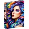 Image de Puzzle 1000 piese Enjoy - Portrait de fleurs arc-en-ciel (Enjoy-2172)