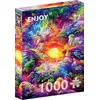 Image de Puzzle de 1000 pièces - Finition mate, toucher doux, pièces robustes et uniques, coupe ajustée, couleurs vives, service de pièces manquantes - Forêt tropicale pluviale au coucher du soleil - Paysage