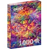 Image de Puzzle 1000 pièces pour Adultes - Forêt Tropicale, Tapisserie de Jungle colorée | Finition Mate antireflet | Puzzle Amusant et exigeant | 68 x 48 cm | Cadeau Original | Enjoy