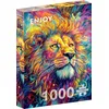 Image de Puzzle 1000 pièces pour Adultes - Portrait de Lion à la Peinture à l'huile | Finition Mate antireflet | Puzzle Amusant et exigeant | 68 x 48 cm | Cadeau Original | Enjoy