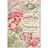 Image de Stamperia Motif Soie de Paille « Parfum Savon », Multicolore, A4