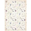 Image de Stamperia International Papier Rice A4 emballé-Créer Happy Welcome Home Blue Flowers, Riz, Multicolore