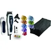 Image de WAHL Color Pro Combo tondeuse cheveux et de finition, filaire. Lame auto-affutée de qualité. Idéale contours et finitions. 8 sabots couleur, mini tondeuse de finition incluse.