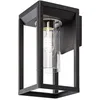 Image de Applique d'extérieur ZERNEST 1x E27MAX.15W IP54 aluminium noir, plastique transparent H : 27cm L : 15cm dimmable