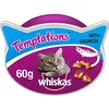 Image de Whiskas Knusper Sachets au saumon, nourriture pour chat   8 x 60 g
