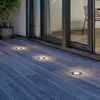 Image de Lucande luminaire encastré dans le sol LED Ava, Ø 12 cm, rond, IP67
