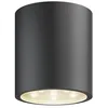 Image de LED Plafonnier extérieur Meret (Moderne) en Noir Aluminium (1 lampe,à), Luminaire d’extérieur pour le jardin la terrasse balcon & maison plafonnier