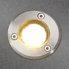 Image de Lucande Luminaire encastré dans le sol LED Kenan, Ø 7 cm, acier inoxydable, IP67
