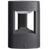 Image de Lucande LED Borne Eclairage Exterieur Pirron (Moderne) en Noir Aluminium (à 90 lampes,), Lumineuse Luminaire Lampe Jardin Led