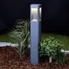 Image de Lucande Borne lumineuse LED Annika, anthracite, métal, 80 cm