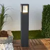 Image de Lucande, borne lumineuse LED Nicola, 65 cm, anthracite, P54