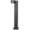 Image de LED Eclairage Exterieur Lorik (Moderne) en Noir Aluminium (1 lampe,à), Luminaire Exterieur, Lampe Jardin, Borne Lumineuse