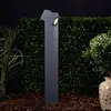 Image de Lucande Lampe d'appoint borne lumineuse LED Lorik avec tête flexible, grise