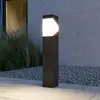 Image de Lucande, luminaire pour socle Kiran, 60 cm, gris, métal, IP44, E27