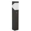 Image de Lucande Luminaire extérieur Kiran à intensité variable (Moderne) en Noir Aluminium (1 lampe,à E27), Borne lumineuse luminaire pour socle