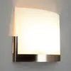 Image de Lindby applique murale Karla, 35 cm, blanc/nickel, verre, E27