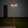 Image de Lindby lampadaire d'extérieur Damion, 200 cm, à 2 lampes, E27, IP44