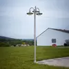Image de Lindby lampadaire d'extérieur Damion, 200 cm, 3 lampes, E27, IP44