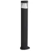 Image de Lucande LED Borne Eclairage Exterieur Milou (Moderne) en Noir Aluminium (1 lampe,à), Lumineuse Luminaire Lampe Jardin Led
