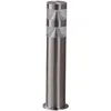 Image de Lindby LED Borne Eclairage Exterieur Lanea (Moderne) en Gris Inox (1 lampe,à), Lumineuse Luminaire Lampe Jardin Led