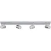 Image de Lindby Plafonnier Salle De Bain Dejan à intensité variable (Moderne) en Argent Métal e. a. pour de bain (à 4 lampes, GU10), WC, Luminaire Plafonnier, Lampe Plafond, Eclerage