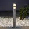 Image de Borne lumineuse LED Lanea Lindby, 60 cm, gris, acier inoxydable, IP44