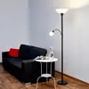 Image de Lindby lampadaire Elaina, lampe de lecture, couleur rouille, 180 cm, E27