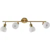 Image de Lindby Plafonnier Elaina à intensité variable en Doré Métal e. a. pour Salon & Salle manger (à 4 lampes, E14), Luminaire Plafonnier, Lampe Plafond, Eclerage Eclairage Interieur