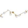 Image de Lindby Plafonnier Elaina à intensité variable en Doré Métal e. a. pour Salon & Salle manger (à 6 lampes, E14), Luminaire Plafonnier, Lampe Plafond, Eclerage Eclairage Interieur