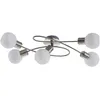 Image de Lindby Plafonnier Elaina à intensité variable (Moderne) en Gris Métal e. a. pour Salon & Salle manger (à 5 lampes, E14) Luminaire Lampe Plafond Eclerage Eclairage Interieur