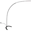 Image de Lindby Moderne Lampe à arc moderne noire avec LED et dimmer - Piegato Acier/Aluminium/Plastique Noir Oblongue/Luminaire/Lumiere/Éclairage/intérieur/Salon