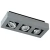 Image de Arcchio Spot Vince à intensité variable (Moderne) en Gris Aluminium e. a. pour Couloir (à 3 lampes, GU10) Plafonnier lampe