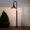 Image de Lindby, borne lumineuse Daphne, 120 cm, noir, métal, E27