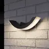 Image de Lucande, applique d'extérieur LED Half, 30 cm, anthracite, IP54