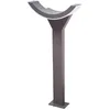 Image de Lucande LED Eclairage Exterieur Half (Moderne) en Noir Aluminium (1 lampe,à), Luminaire Lampe Jardin Borne Lumineuse