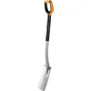 Image de Fiskars Bêche à bord rond pour sol meuble et peu caillouteux, Longueur: 108 cm, Lame en Acier/Poignée en plastique renforcé de fibre de verre, Noir/Orange, Xact, Taille: M, 1003682