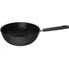 Image de Fiskars Wok, Ø 28 cm, Capacité : 4,5 litres, Convient à Toutes les Plaques de Cuisson, Aluminium/Plastique, Résistant aux Rayures, Revêtement Antiadhésif, Hard Face, Noir, 1052233